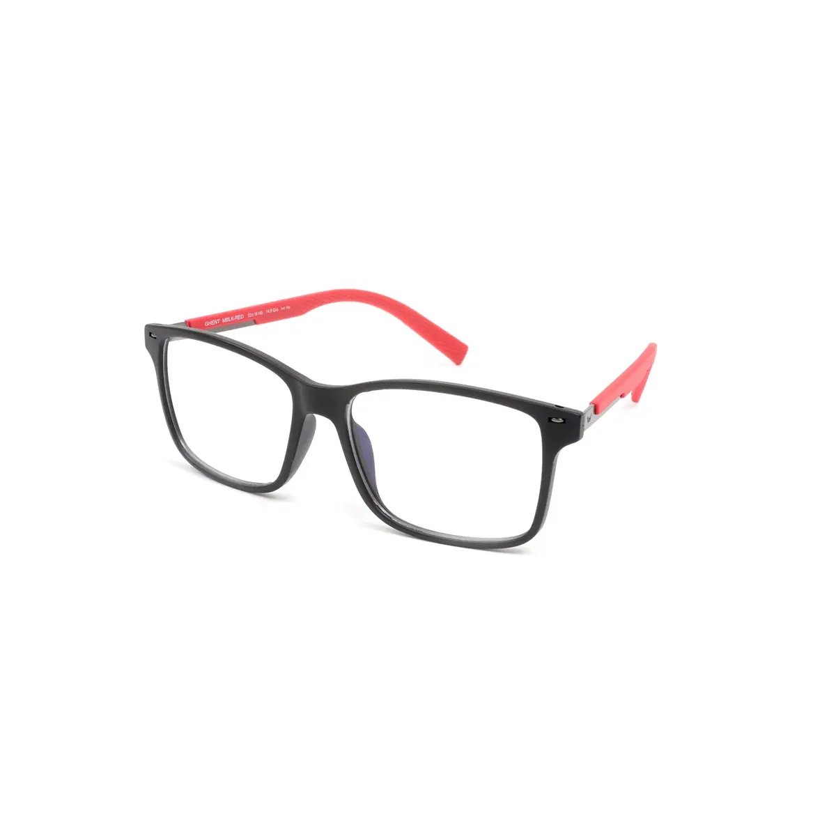 Armazon y Anteojos Vulk Ghent Negro Rojo