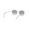 Anteojos de Sol Ray Ban Round 3447 001/3f  Espejado azul 50