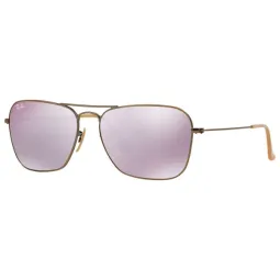 Anteojos Ray Ban Caravan 3136 Espejado Violeta 167 4K 58