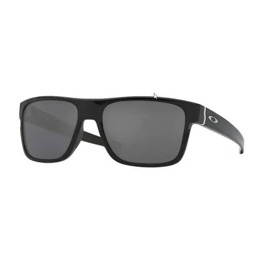 Ver Anteojos de Sol Oakley crossrange 9361 2 Negro Brillo Semi espejado platado 