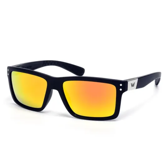 Lentes de Sol Vulk Raven Opaco Espejado Naranja