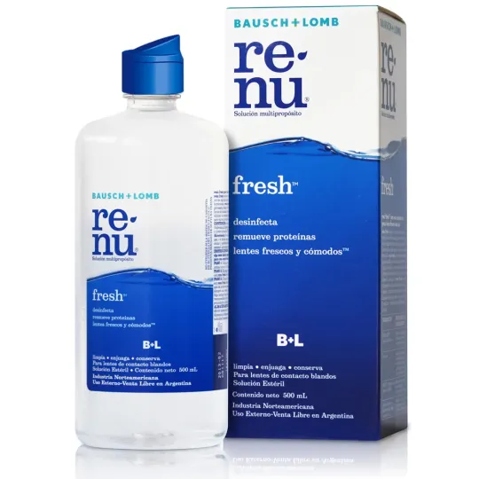 Liquido para Lentes de Contacto Renu Fresh x 500 ml