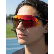 Lentes de Sol Rusty Pass mblk revo red Espejado Rojo